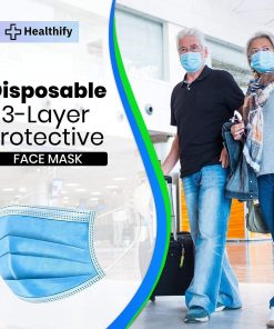 Disposable 3-Layer Protective,  Soft Skin Layer Face Mask - 2000 Pcs (50X40) Pack