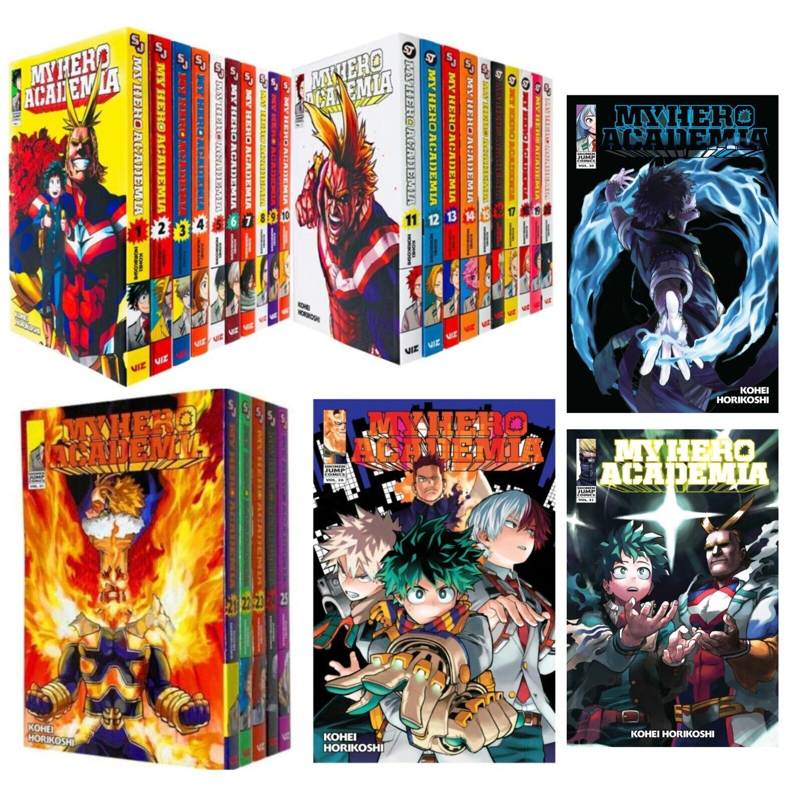 My Hero Academia Manga Vol 1 - 31 Kn95MaskMall - KN95MaskMall