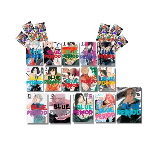 Blue Period Manga Collection Set Vol 1-15 With iAdaptit Bookmarks